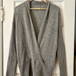 Cashmere wrap sweater